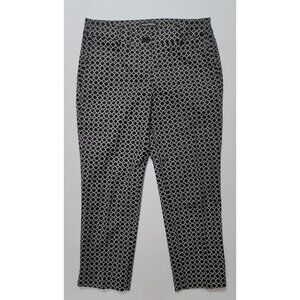 Hilary Radley Women's Black/White Ankle Pants Size 4